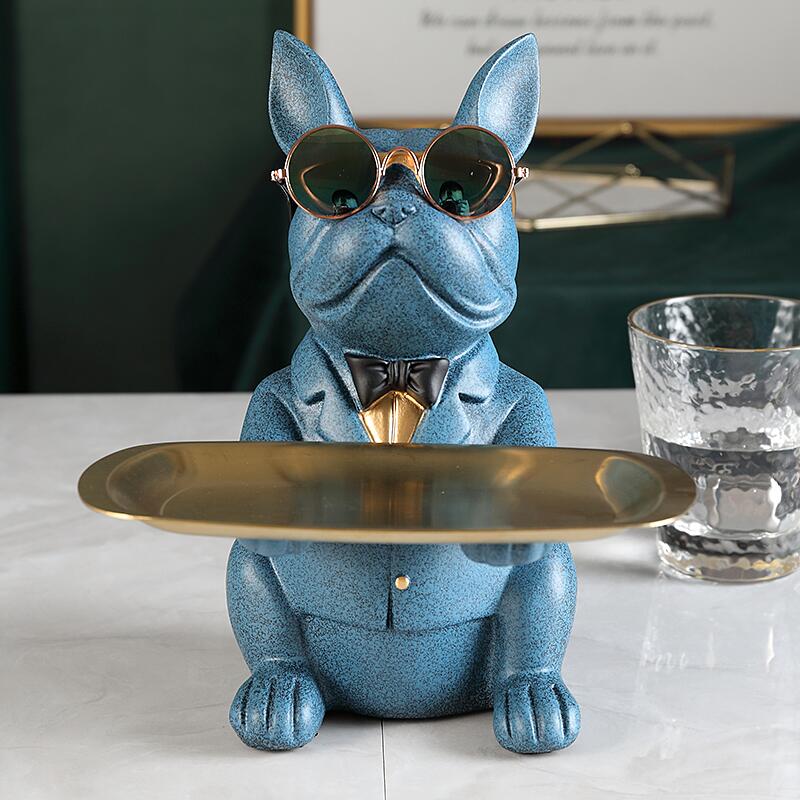 Bulldog Sculpture Tray